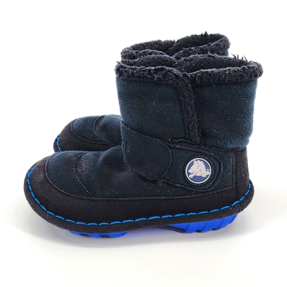 Crocs Faux Fur Lined Slip On Boots Toddler 9